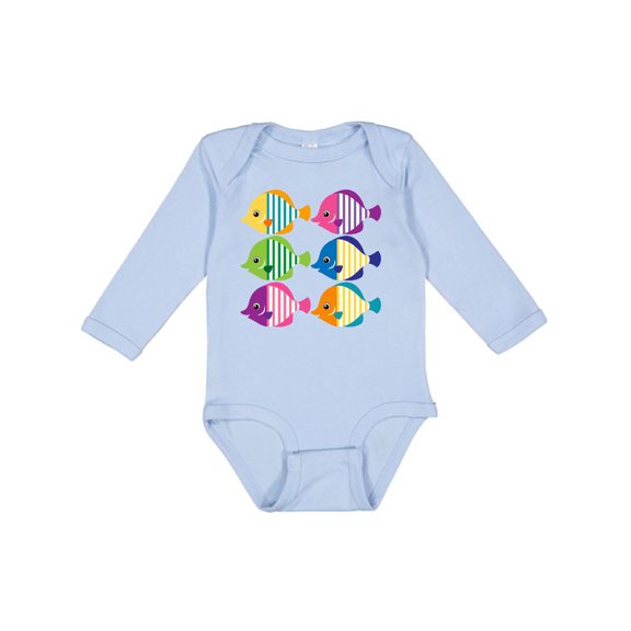 Inktastic Tropical Fish Lover Gift Girls Long Sleeve Baby Bodysuit