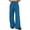 Light Blue134, variant on Hifoo Women Ribbed Wide Leg Pants With Pockets Casual Relaxed Comfy Loose Soft Knit Pajama Pants Trousers Solid Color Joggers Daily Slacks Classic