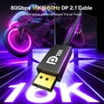 thumbnail image 2 of Cable DisplayPort IVANKY 2.1 16K@60Hz 2 m trenzado, 2 of 7
