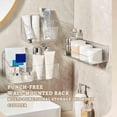 thumbnail image 2 of Cupboard Door Shelves, Inside Cupboard Door Shelves, Kitchen Cabinet Organizer, Acrylic Adhesive Shelf, Wall Mounted Pantry Organizer, for Kitchen,Bathroom,Office, Without Drilling(M), 2 of 6