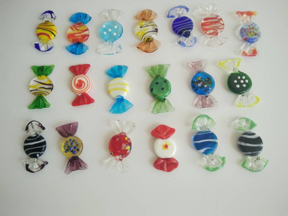 20pcs Vintage Murano Glass Sweets Candy Wedding Xmas Party Home Decorations Gift