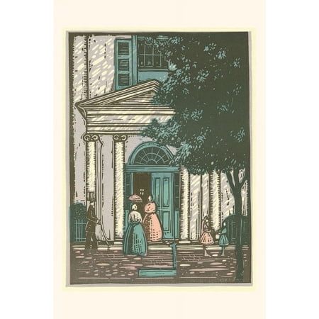 Pocket Sized - Found Image Press Journals: Vintage Journal Woodcut of Meeting Hall (Paperback)