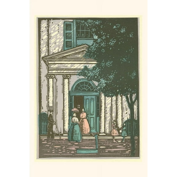 Pocket Sized - Found Image Press Journals: Vintage Journal Woodcut of Meeting Hall (Paperback)