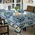 thumbnail image 5 of Nappe Ronde Boho 60 Pouces, Nappe Bohème, Nappe Colorée en Polyester Imperméable, Anti-Taches et Infroissable, Nappe Circulaire pour Intérieur et Extérieur, Housse de Table pour Maison, Cuisine, Salle à Manger, Fête, Déco de Patio, 5 of 5