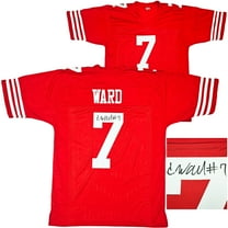 San Francisco 49ers Charvarius Ward Autographed Red Jersey Beckett BAS Witness 218750