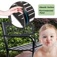thumbnail image 7 of FDW Outdoor Durable Steel Garden Bench - Black, 7 of 7