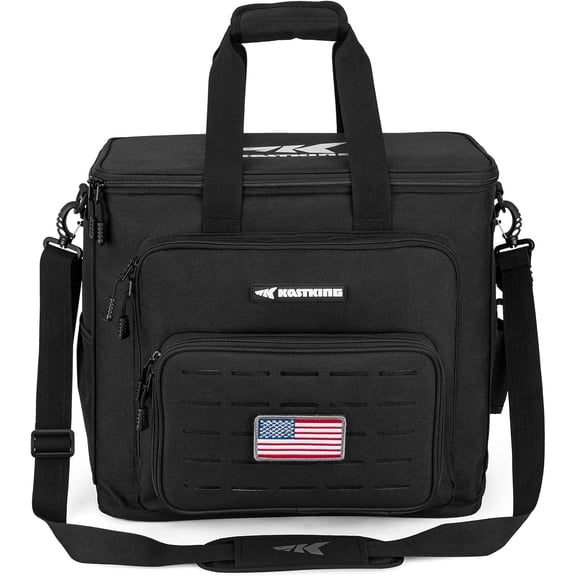 KastKing Fishing Tackle Bags,Water Resistant Material - Fishing Gear Storage - Karryall Large Black