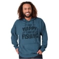 thumbnail image 4 of Fishing Funny Happy Angler Fishermens Hoodie Hooded Sweatshirt Men Brisco Brands S, 4 of 6