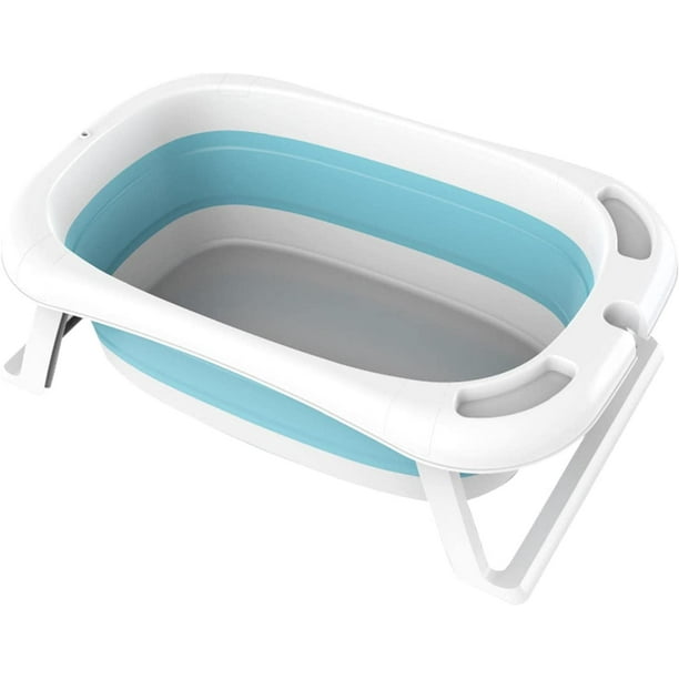 Toddler Foldable Bathtub,Travel Essential Bathtub with Smart