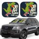 thumbnail image 1 of Balery Dinosaur Basketball Player Parasol para parabrisas de coche de 2 piezas | Parasol plegable para parabrisas delantero de coche para la mayoría de sedanes-Small, 1 of 6