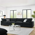 thumbnail image 5 of Modular Sofa Couch, Black, Fabric, Living Kitchen Cafe Bistro Hospitality Restaurant, Modern Contemporary HB34762, 5 of 5