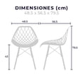 thumbnail image 4 of Set de 4 Sillas Eames Mundo In Vento Plástico Negro, 4 of 10