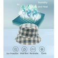 thumbnail image 4 of YooGuoGuo Reversible Plaid Bucket Hats for Men Women Outdoor Spring Summer Fishing Fisherman Sun Cap Foldable, 4 of 6