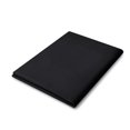 thumbnail image 2 of (Simple, Noir) - Drap Plat Simple de Luxe en Microfibre Brossée, Noir, 2 of 4