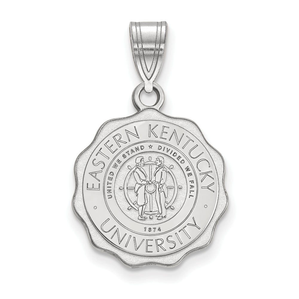 Solid 925 Sterling Silver University of Kentucky Medium Pendant 