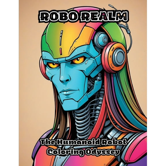 Robo Realm: The Humanoid Robot Coloring Odyssey, (Paperback)