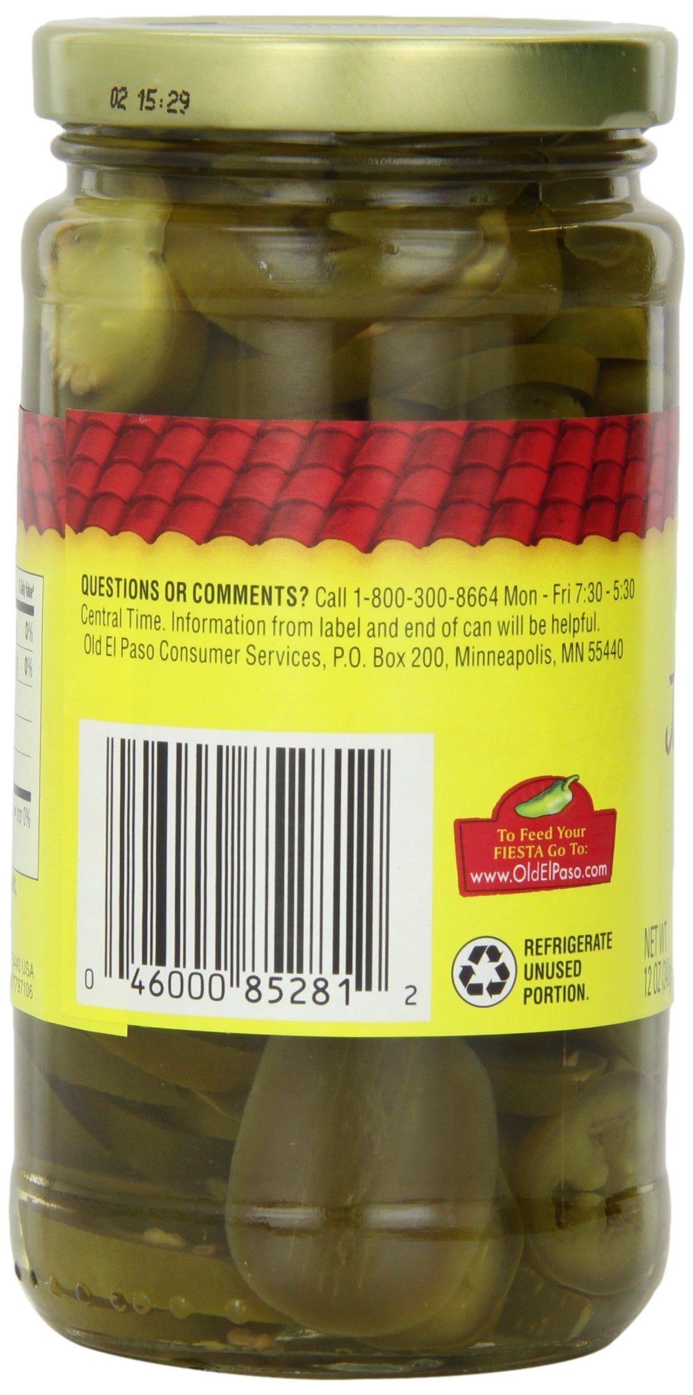 Old El Paso Pickled Jalapeno Slices 12 Oz. Can (Pack Of 6)