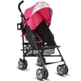 thumbnail image 1 of Patiojoy Lightweight Foldable Baby Stroller Aluminum frame proof UV canopy Pink, 1 of 10