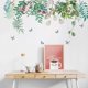 thumbnail image 2 of Green Hanging Leaf Wall Decals, Removable Fresh Plant Leaves Flower Vines Wall Stickers, Green Plants Wall Mural-Vine1-4, 2 of 4