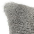 thumbnail image 2 of SAFAVIEH Wavy Luxe Solid Plush Fur Pillow, Grey, 2 of 3