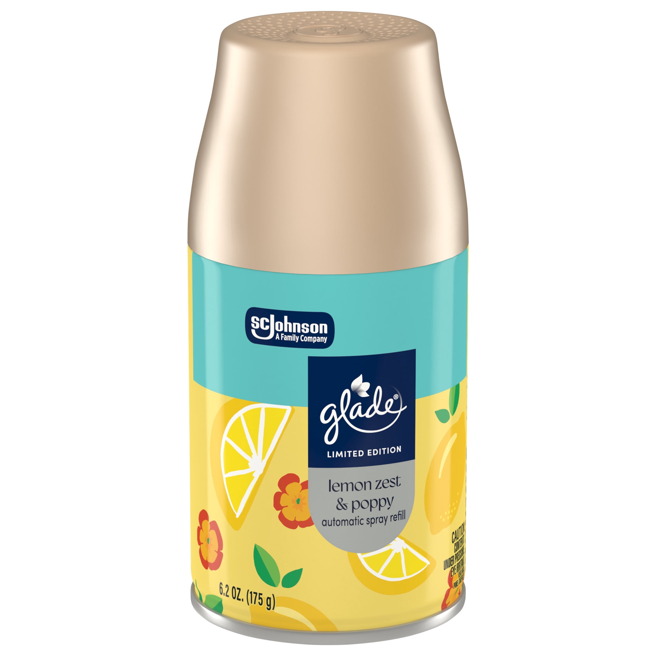 Glade® PlugIns®, Lemon Zest & Poppy, Large Auto refills, 6.2 oz, 1