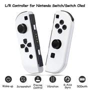 Switch Controller for Switch, Left & Right Wireless Controller Joypad with Motion Control/Dual Vibration/Wake-up - White