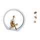 thumbnail image 5 of Figura de hoja abstracta, estatua de mujer, centro de mesa, dormitorio, regalo para lectores, estantería, escultura de granja, decoración versátil, ar, 5 of 8