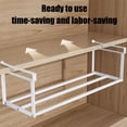 thumbnail image 6 of QAZbgdl Retractable Shoe Rack | Expandable Under Cabinet Hanging Organizer | 40-70cm Adjustable Length | Space Saving Shelf for Shoes | 1 Pack, 6 of 6