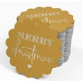 thumbnail image 4 of Inkdotpot 100 Pack Real Silver Foil Paper Tags Merry Christmas Favor Hang Tags, 4 of 7