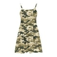 thumbnail image 6 of 9-10 Years Toddler Girl Camouflage Dress Little Kid Short Sleeve Cotton Dress for 3-14 Years, 6 of 7