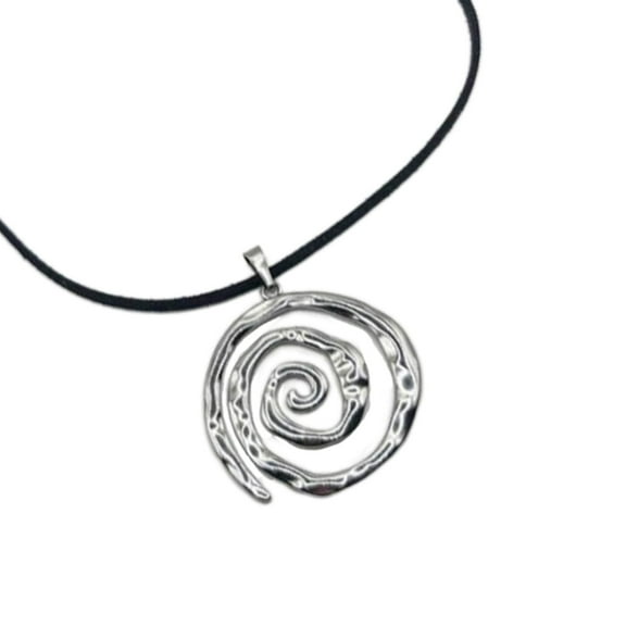 SIEYIO Cool Jewelry Vintage Swirl Pendant Necklace Elegant Clavicle Chain Accessory