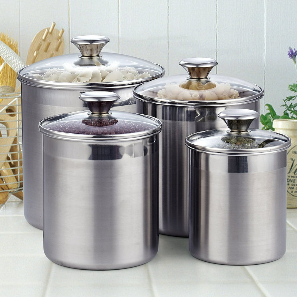 Cooks Standard 4 Piece Stainless Steel Canister Set
