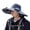 Dark Gray, variant on Kcolen Sun Hats for Men Large Head Solar Powered Hat with Integrated Fan for Outdoor Activities Wide Brim Sun Breathable Unisex Design