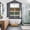 Green, variant on Teal Blue Brown Kitchen Curtains Window Panels, Rustic Farmhouse Dog Paw Vintage Insulated Window Treatment Curtain, Grommet Curtains for Bedroom/Living Room/Bathroom, 2 Piece 42"Wx54"L