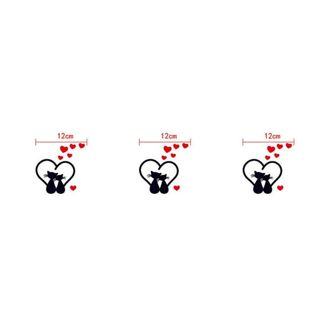 ZheElen Cat Light Switch Sticker Decal Vinyl Art Wall Sticker Lightswitch Black Kitten 1pcs #2 3Set