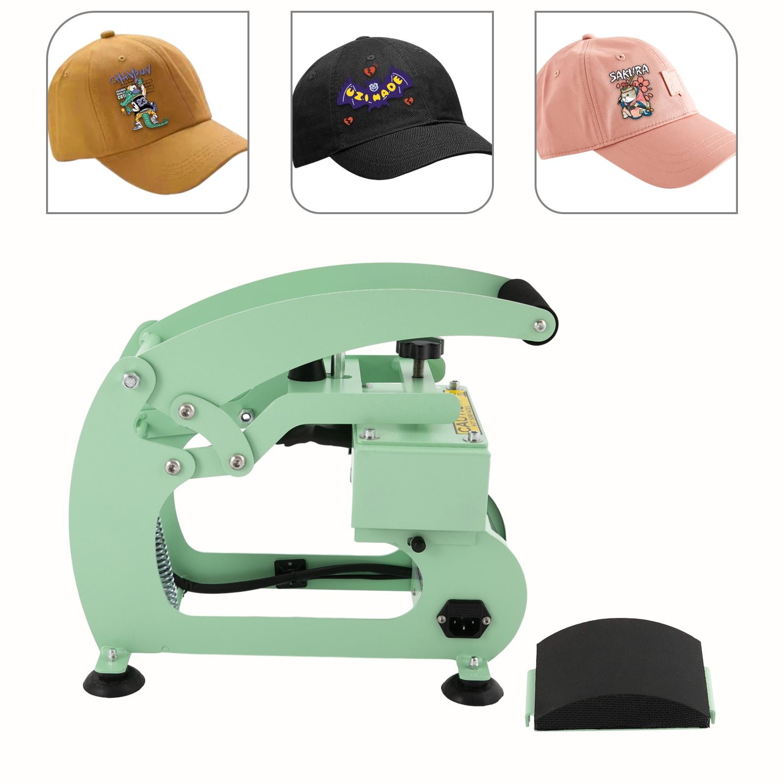 Dwellnix Cap Press Machine for&nbsp;&nbsp;Hats Hat Heat Press Sublimation Machine for&nbsp;&nbsp;Baseball Caps Personalized Designs Adjustable Temperature and&nbsp;&nbsp;&nbsp;Timer