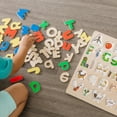 thumbnail image 6 of Melissa & Doug Upper & Lower Case Alphabet Letters Wooden Puzzle (52 pcs), 6 of 10