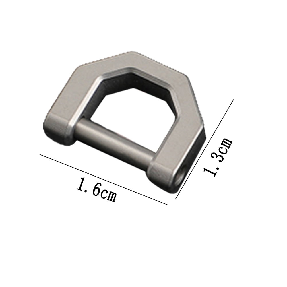 3pcs Loop D-Rings Screw in Shackle Semicircle D Ring for Car Key Chain,Temu
