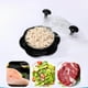 thumbnail image 2 of Desmenuzador de pollo con cubierta transparente, gran herramienta para desmenuzar el pecho de pollo, incluye horquilla de cepillo, triturador de carne visible, negro, 2 of 7
