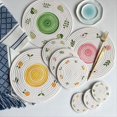 thumbnail image 4 of Estera de Mesa Redonda Manteles Individuales Tejidos Tapetes Antideslizantes para Mesa Comedor Vajilla Antideslizante Almohadillas para Tazones Posavasos para Bebidas de Cocina B, 4 of 7