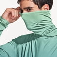 thumbnail image 5 of hotojiny Men's Hooded Sun Shirts with Mask Summer Fashion Fishing Shirts for Men Gradient Long Sleeve UPF 50 Hiking Light Jacket, 5 of 7