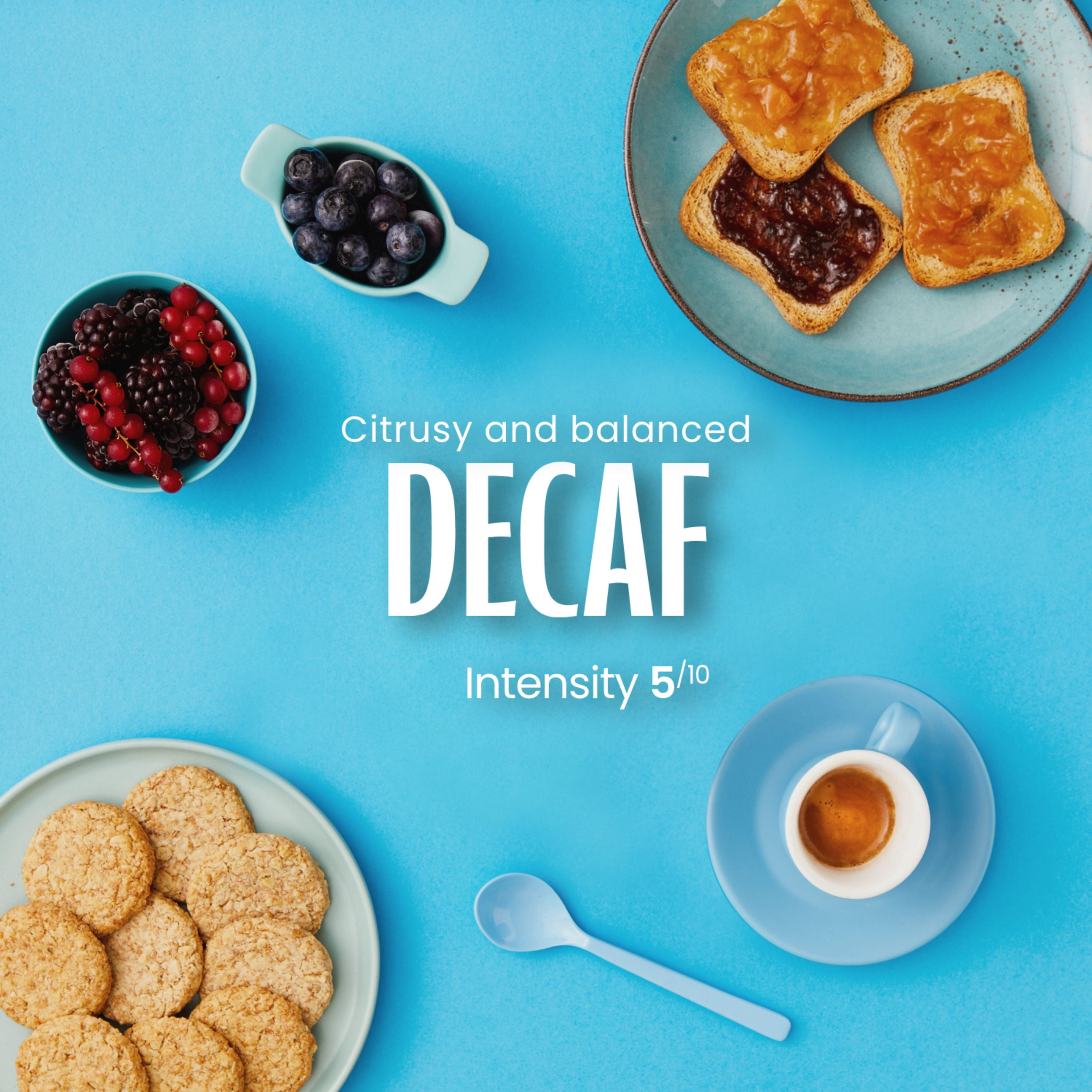 Caffe' Vergnano 1882 Decaf Medium Roast Espresso Original Line Machine Compatible Capsules, Arabica Robusta Espresso Coffee, Italian Coffee for Nespresso Machines, Intensity 5/10, Decaffeinato, 50 Ct