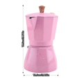 thumbnail image 4 of 4X Latte Mocha Coffee Maker Italian Moka Espresso Cafeteira Percolator Pot Stovetop Coffee Maker 300Ml Pink, 4 of 8