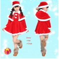 thumbnail image 1 of Disfraz de Papá Noel para niños y niñas, traje de Cosplay de elfo verde, carnaval, fiesta, Festival, Navidad, Año Nuevo, conjunto de ropa elegante, 1 of 7