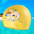 thumbnail image 1 of cartoon child swimming cap,dolphin yellow, 1 of 2