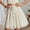White, variant on Womens Solid Tiered Boho Pleated Drawstring Waist Knee Length Flowy Midi Short Skirts Two Piece Skirt Outfits for Women Poodle Skirts for Girls Long Leather Skirt Glitter Fringe Skirt Skirts for Women