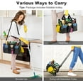 thumbnail image 5 of CozyNestFinds Rolling Cleaning Caddy Bag with Detachable Trolley, Professional Portable Large Cleaning Bag with Wheels, Wearable Cleaning Supply Bag on Wheels for Housekeepers, Army Green, 5 of 13
