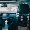 thumbnail image 2 of Gancho para coche, soporte para carteras para el asiento trasero del coche, reposacabezas, soporte para carteras de coche para colgar bolsos y carteras (rosa, 2 piezas), 2 of 5