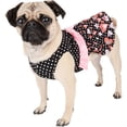 thumbnail image 7 of CUECUEPET Casual Indoor / Outdoor Button Up Dress for Female / Girl Dogs (Black with PolkaDot Hearts) [Multiple Sizes Available], 7 of 7