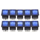 thumbnail image 1 of 10 Uds interruptor basculante 6 pines plástico azul con luz para electrodomésticos máquina herramienta KCD4, 1 of 8